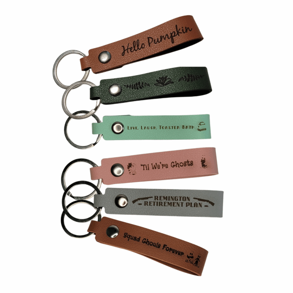 Untitled design (9) cute engraved keychains " live laugh toaster bath"